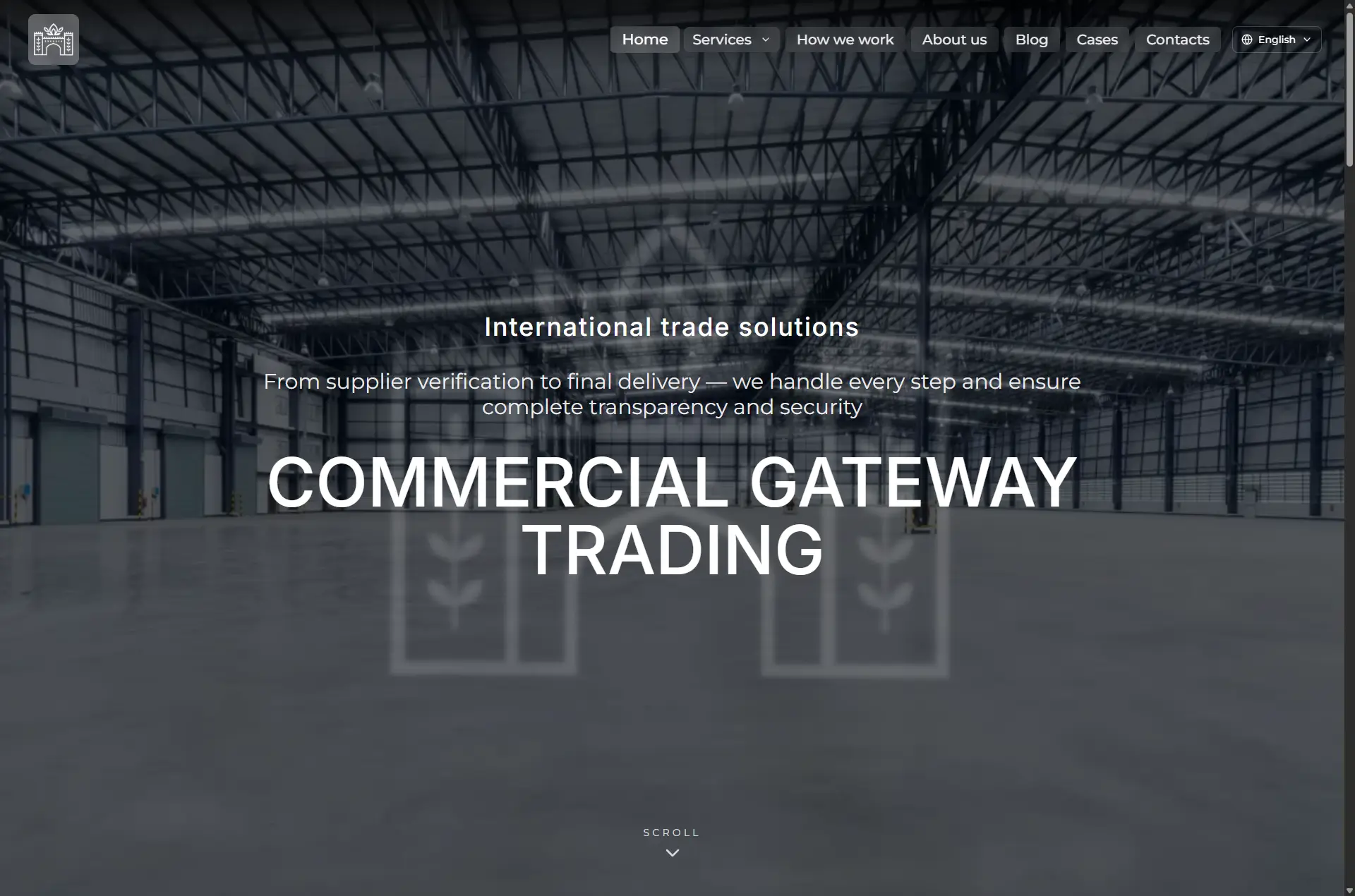 CG-Trading - Международная торговля и логистика - превью проекта, разработка Landing Page